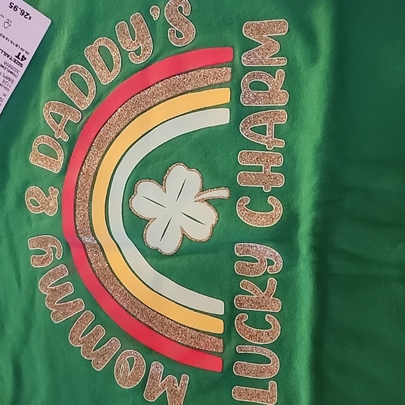 NWT 4T TCP Green Lucky Charm Top & Green Clover Leggings - Picture 4 of 5